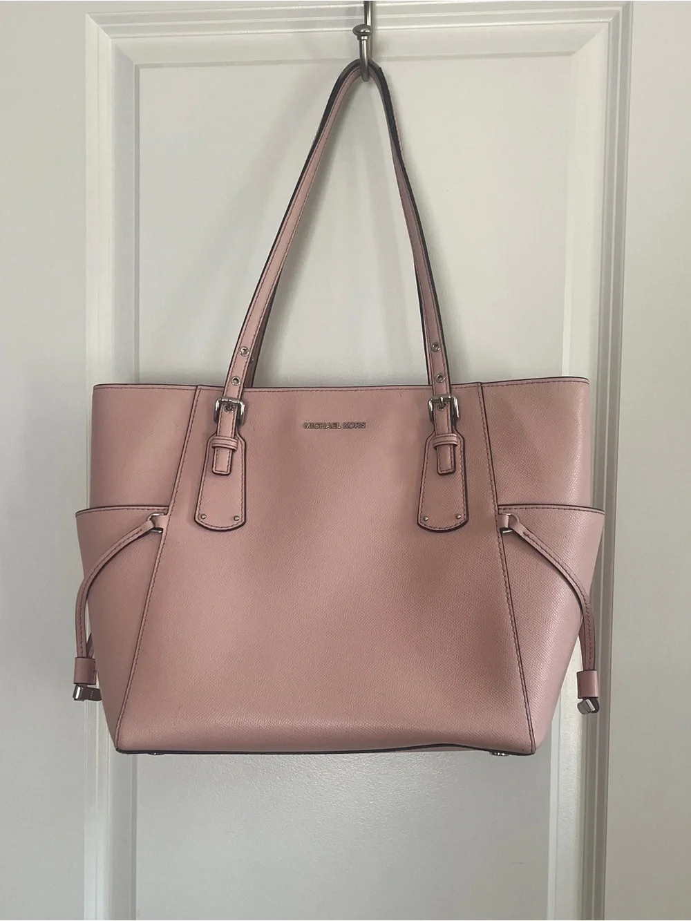 Michael Kors Dusty Rose Pebbled Leather Tote
